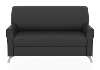 ЕВРОПА 2-х местный диван черный ИК Домус