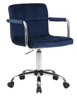 офисный стул 9400-LM TERRY, цвет сиденья синий велюр (MJ9-117)