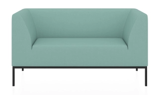 Офисный диван УЛЬТРА 2.0 2-х местный диван светло-зеленый Velutto 9011