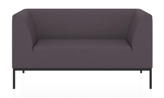 Офисный диван УЛЬТРА 2.0 2-х местный диван темно-серый Velutto 9011