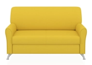 ЕВРОПА 2-х местный диван желтый Velutto