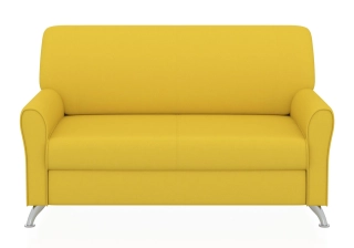 ЕВРОПА 2-х местный диван желтый Velutto