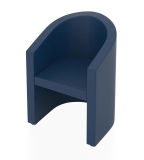 Офисный диван ФОРУМ кресло стационарное бриллиантово-синий P2 euroline