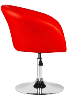 8600-LM,  цвет сиденья красный, цвет основания хром
