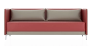 ГРАФИТ Н 3-х местный диван низкий красный/кварцевый серый P2 euroline