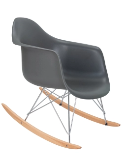 620АPP-LMZL Кресло качалка, цвет серый
