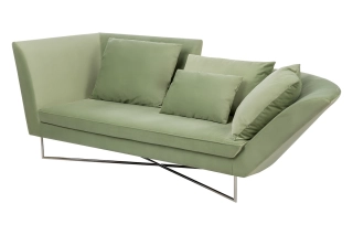 Офисный диван Квентин-3 кожа Stella/комбинированная зеленый